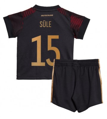 Germany Niklas Sule #15 Replica Away Stadium Kit for Kids World Cup 2022 Short Sleeve (+ pants)
